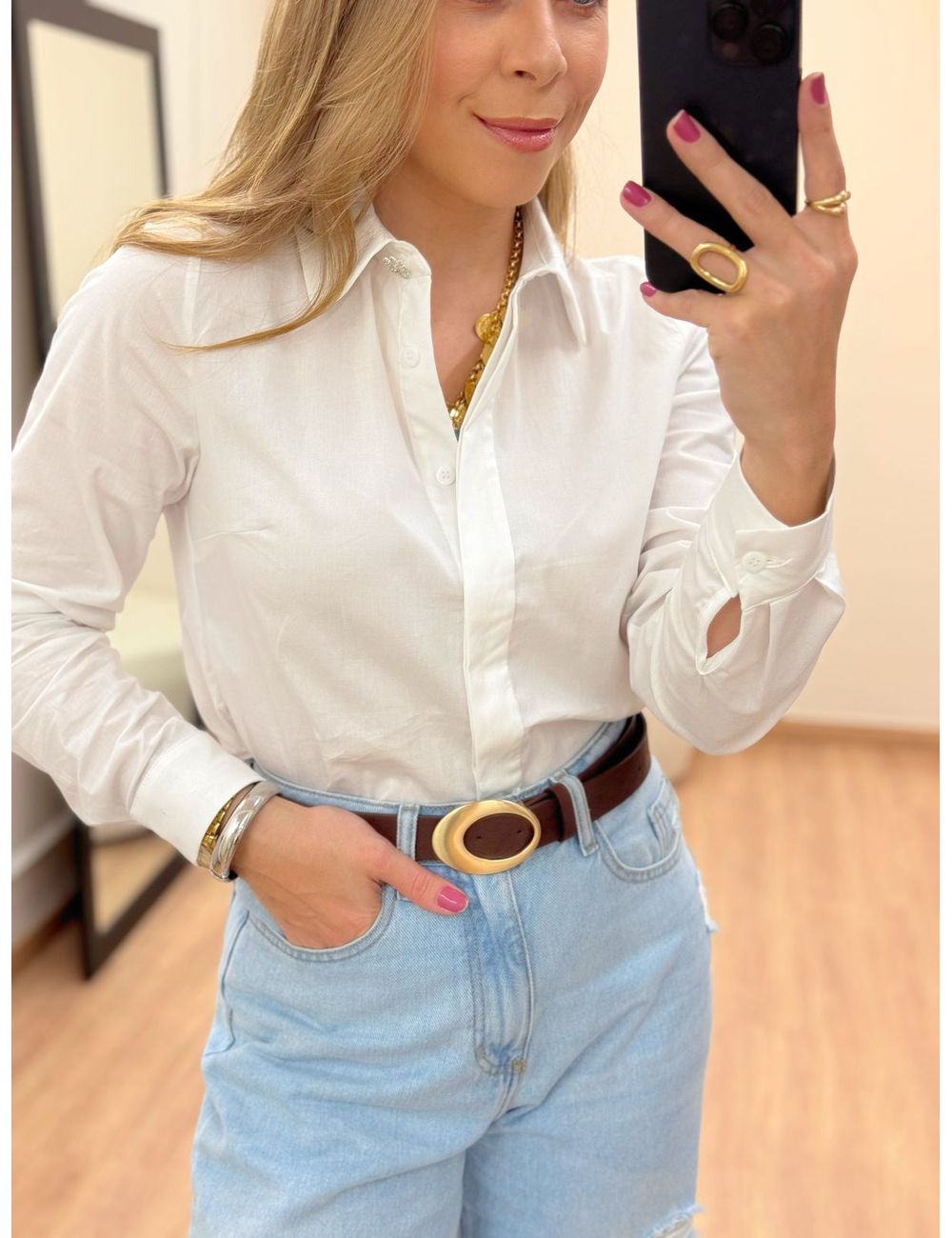 Camisa Beatriz Branca - Ana G Store
