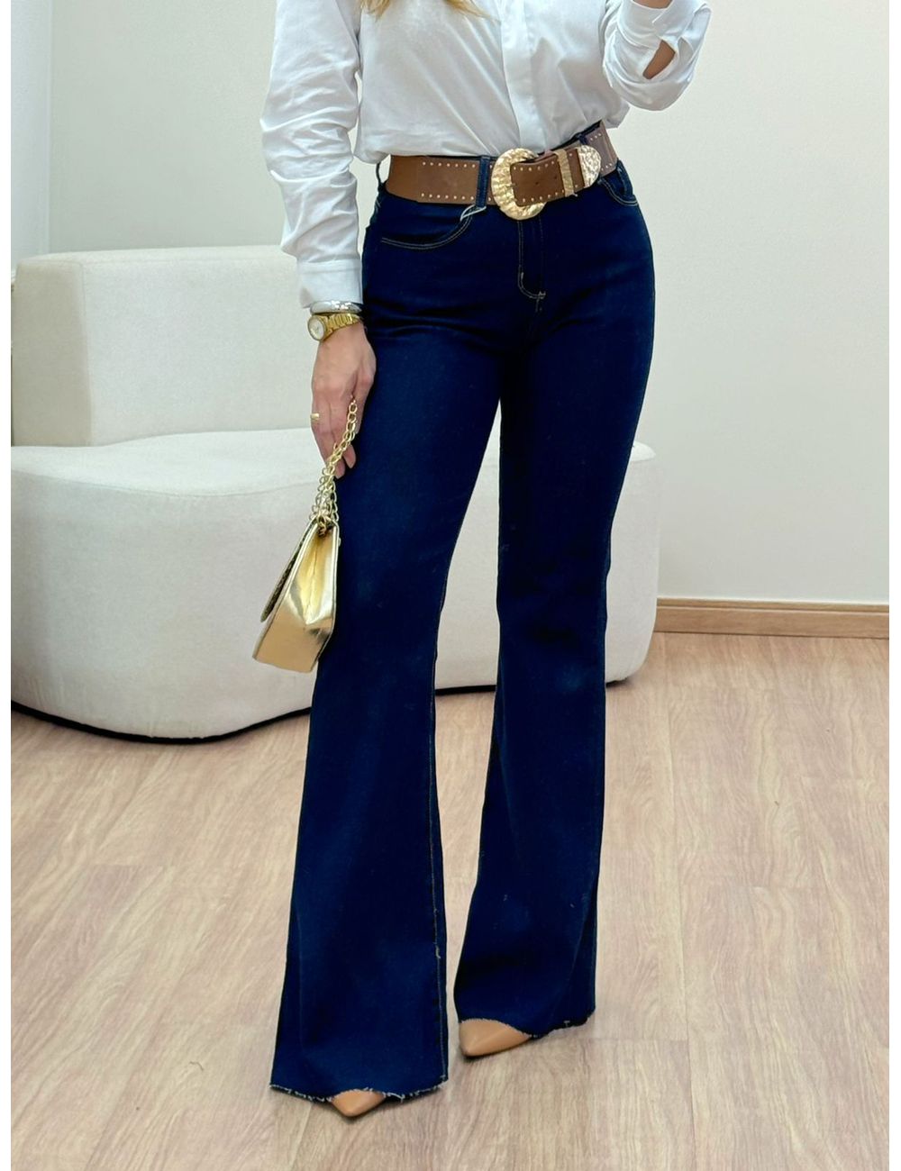 Calça Flare Comfort Jeans - Ana G Store