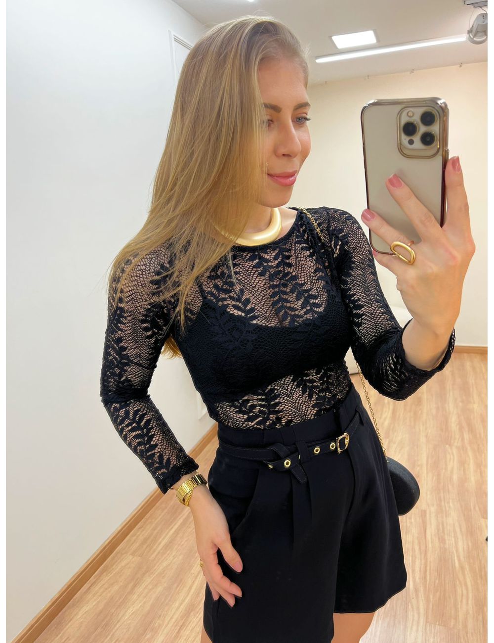 Blusa Lily Preta - Ana G Store