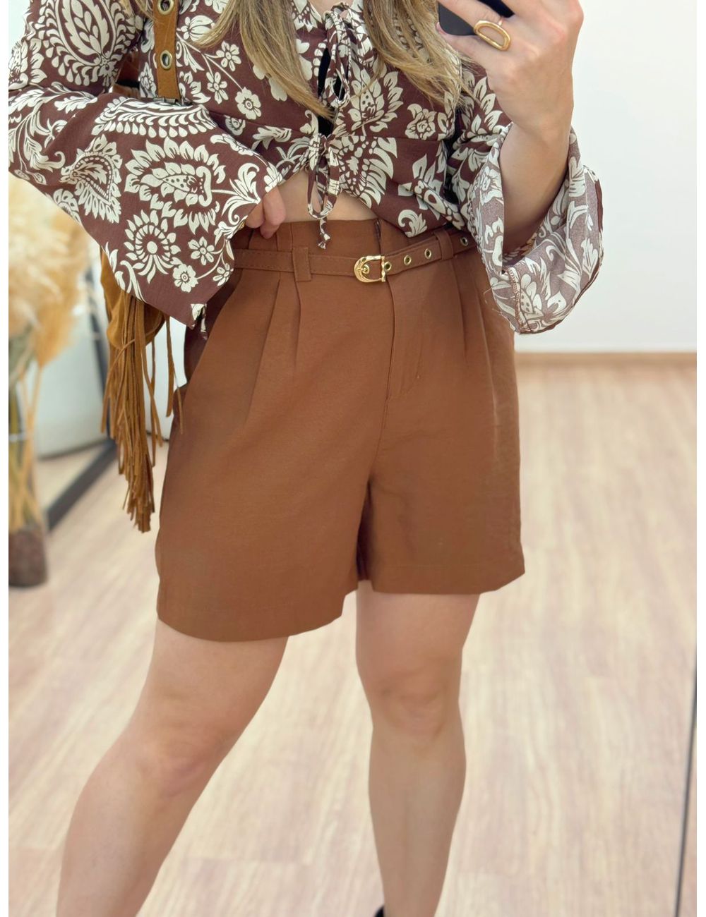 Shorts Matilda Marrom - Ana G Store