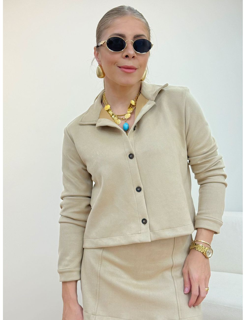 Jaqueta Francine Bege - Ana G Store