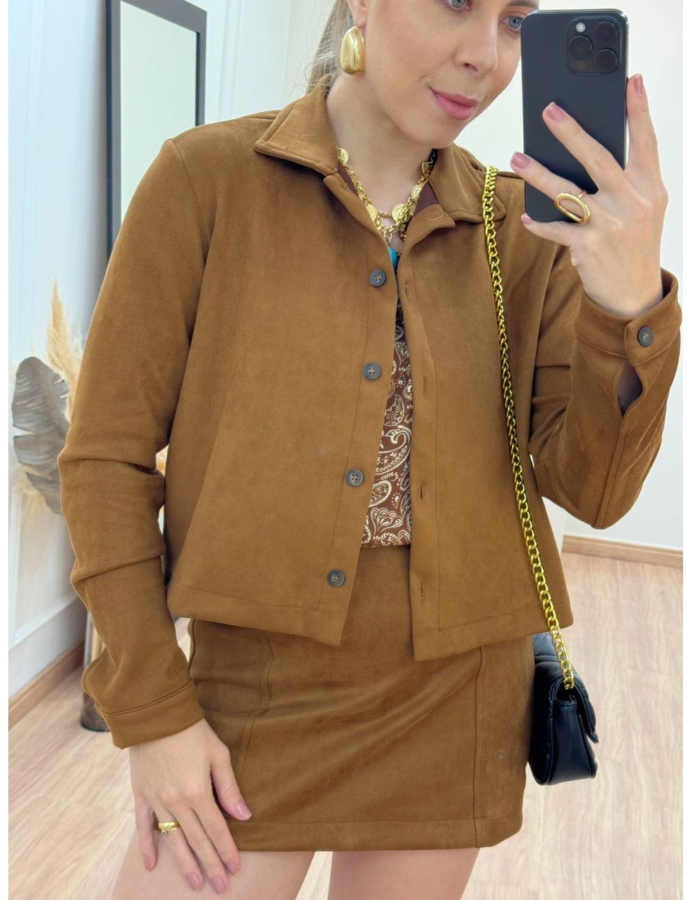 Jaqueta Francine Marrom - Ana G Store