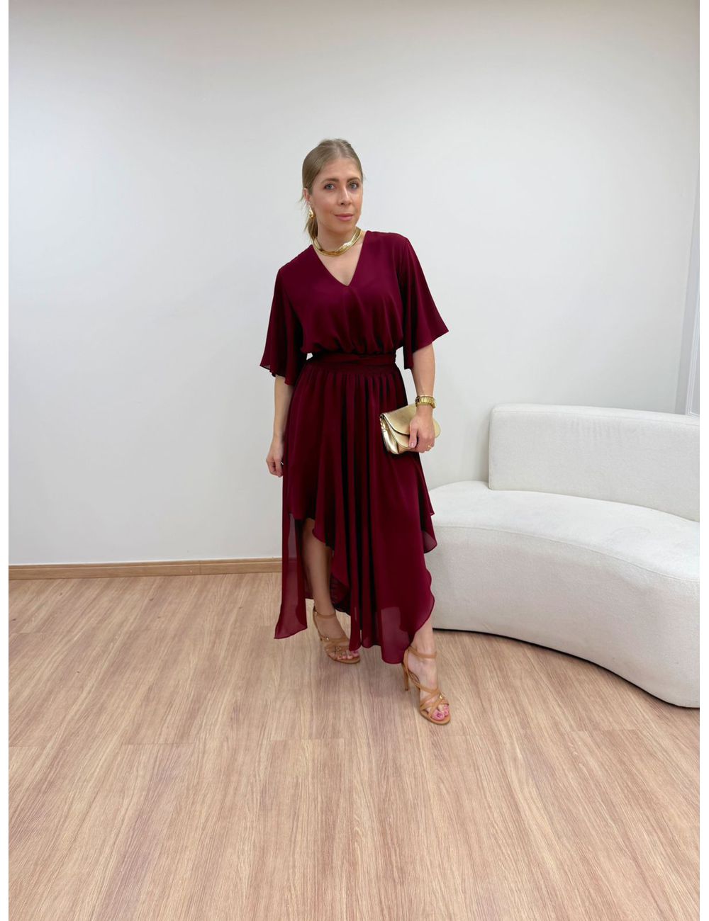 Vestido Cora Marsala - Ana G Store