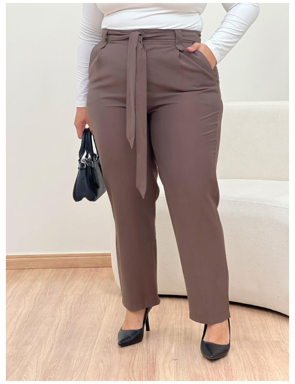 Calça Aline Marrom - Ana G Store