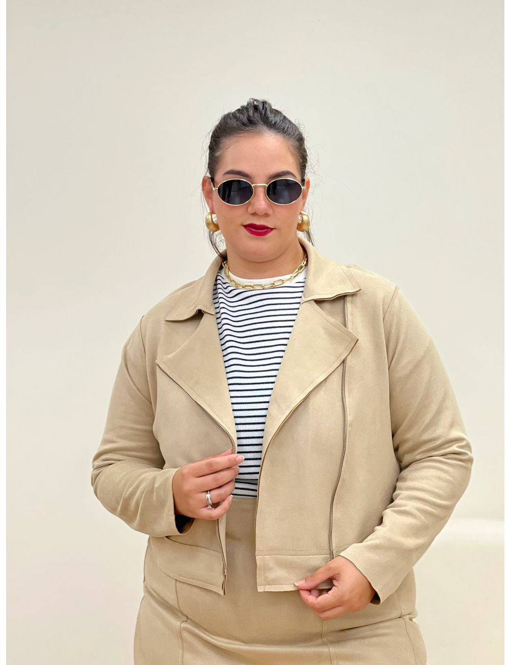 Jaqueta Francine Bege - Ana G Store