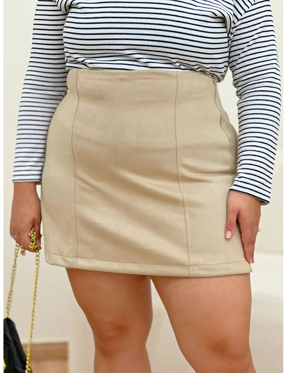 Shorts Saia Francine Bege - Ana G Store