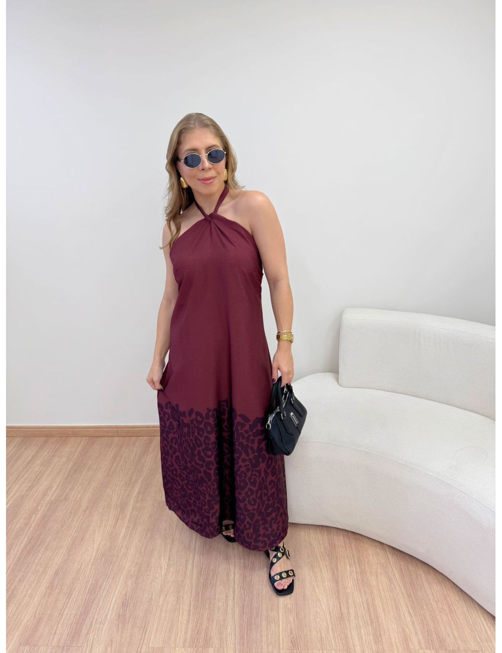 Vestido Tabata Onça - Ana G Store