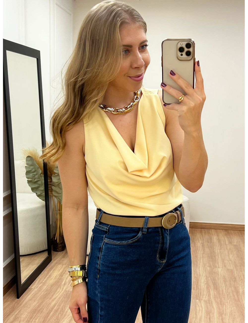 Blusa Degagê Manteiga - Ana G Store