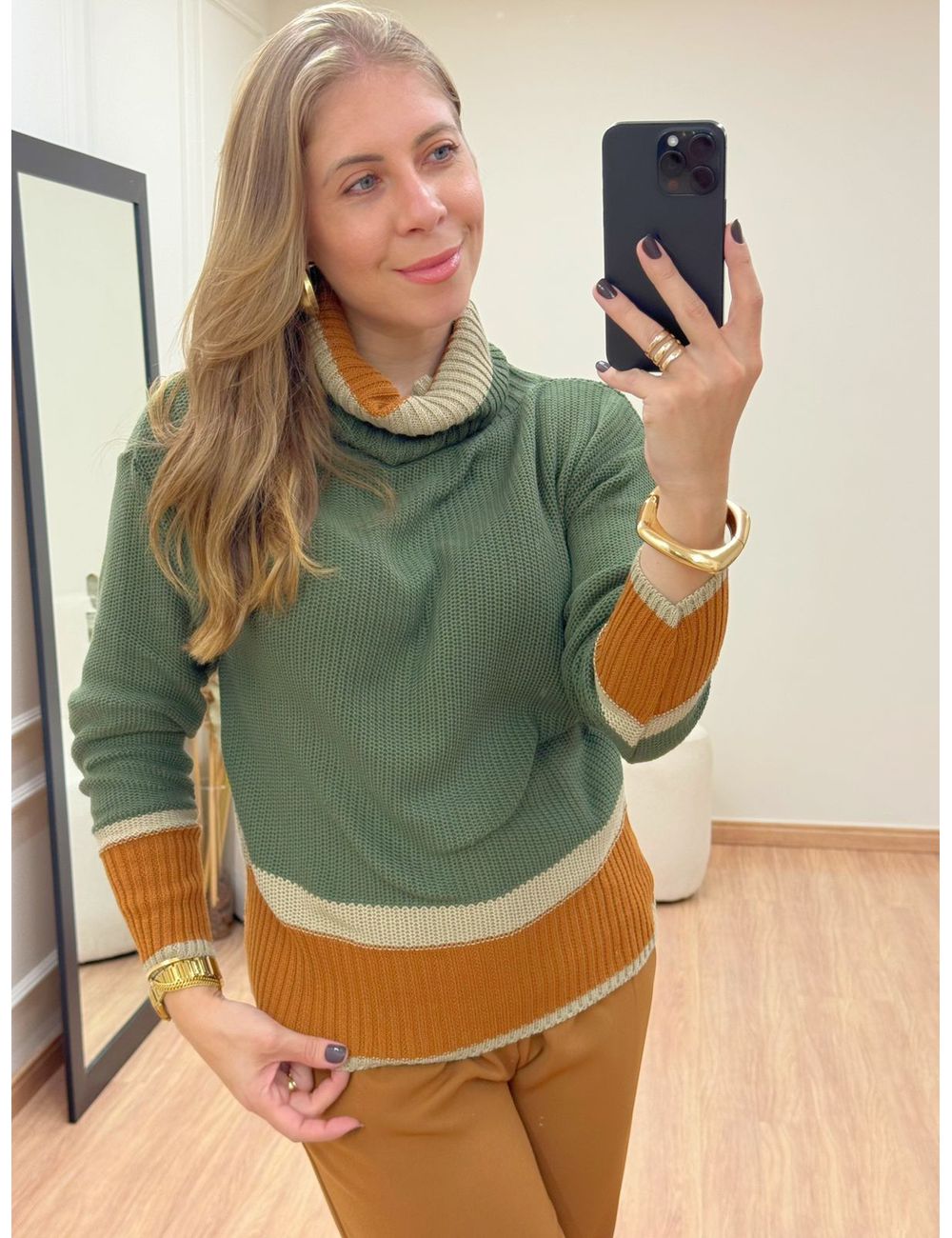 Blusa Helo Verde - Ana G Store