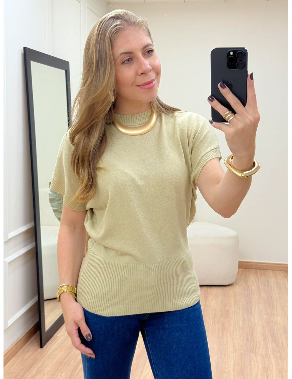 Blusa Malu Areia - Ana G Store