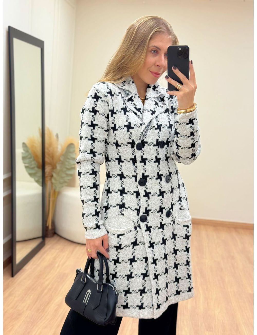 Casaco Tricot Off White - Ana G Store