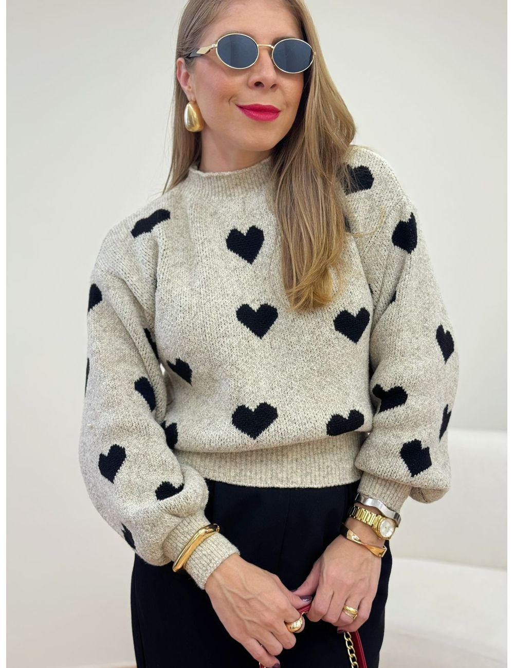 Blusa Love Areia - Ana G Store