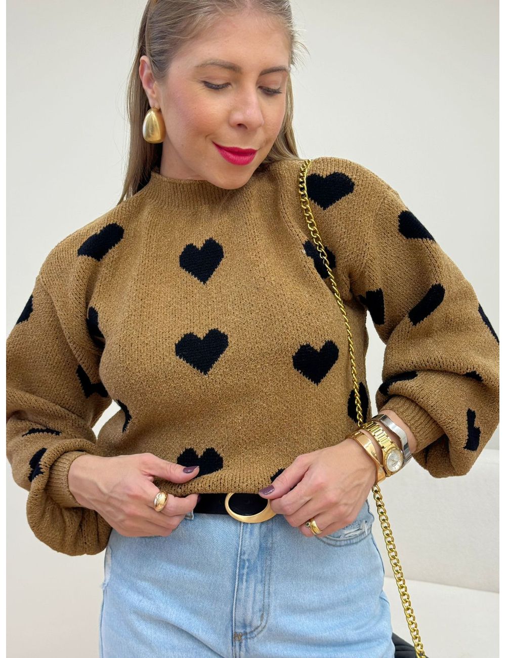 Blusa Love Caramelo - Ana G Store
