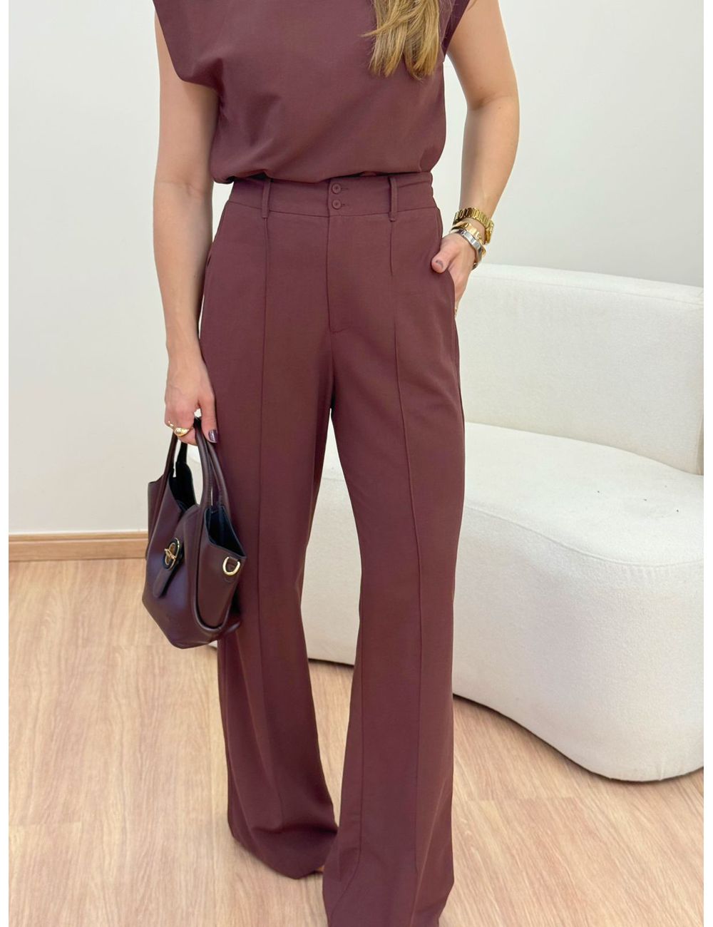 Calça Matilda Marrom - Ana G Store