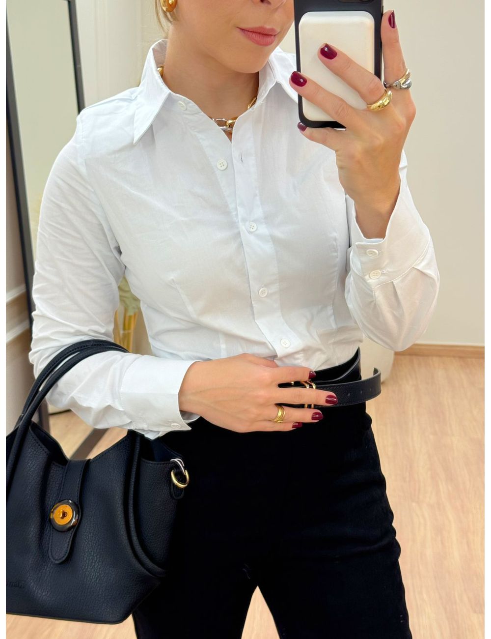 Body Camisa Branco - Ana G Store
