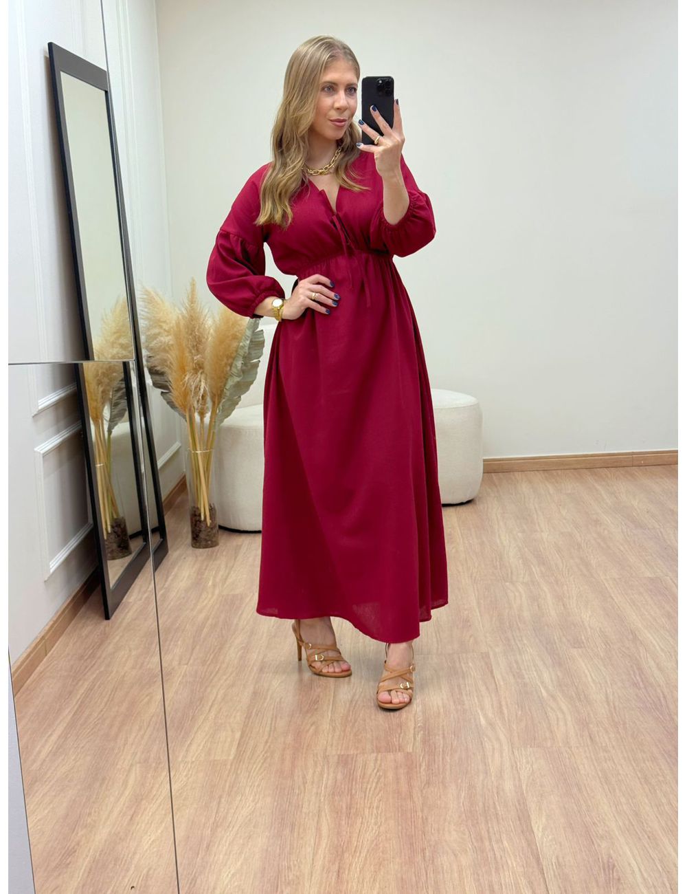 Vestido Marieva Vermelho - Ana G Store