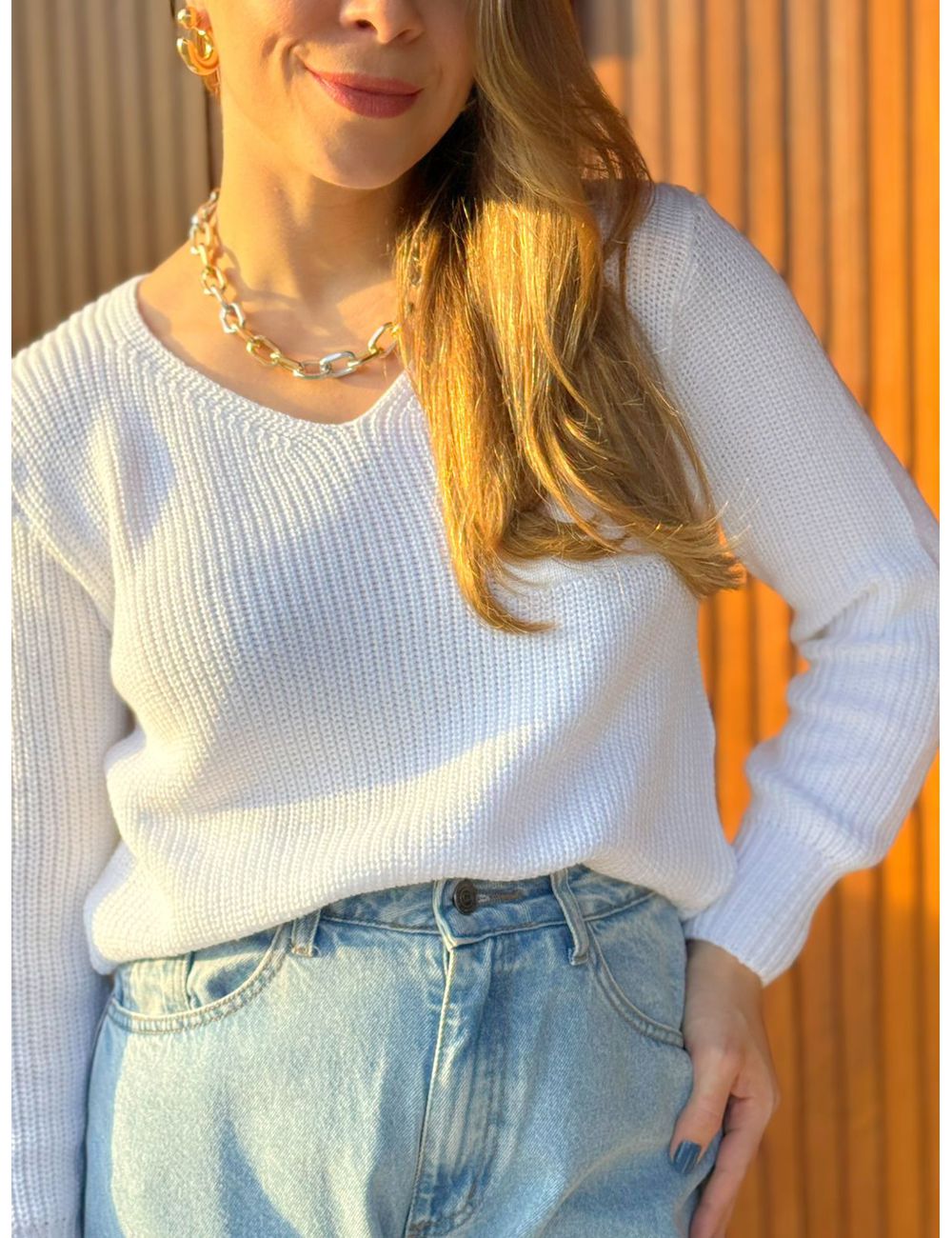 Blusa Ivania Branca - Ana G Store