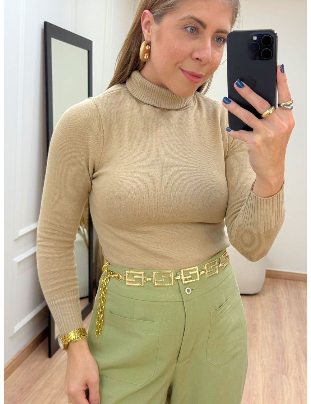 Cacharrel Tricot Bege - Ana G Store
