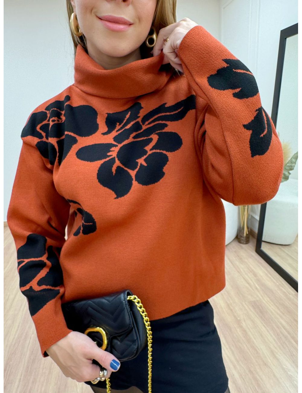 Blusa Betânia Telha - Ana G Store
