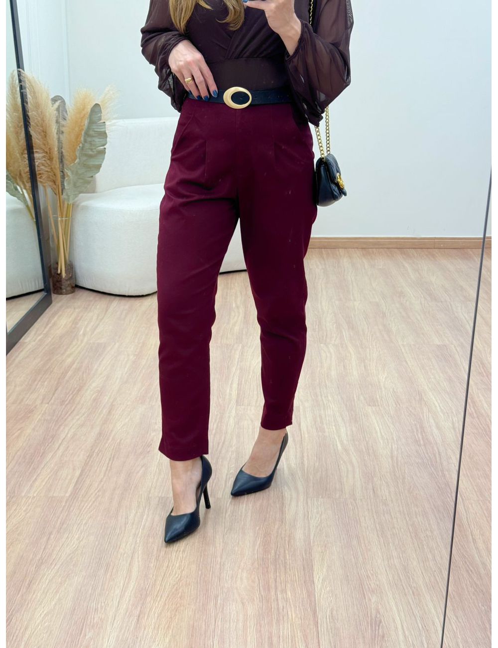 Calça Sabrina Vinho - Ana G Store