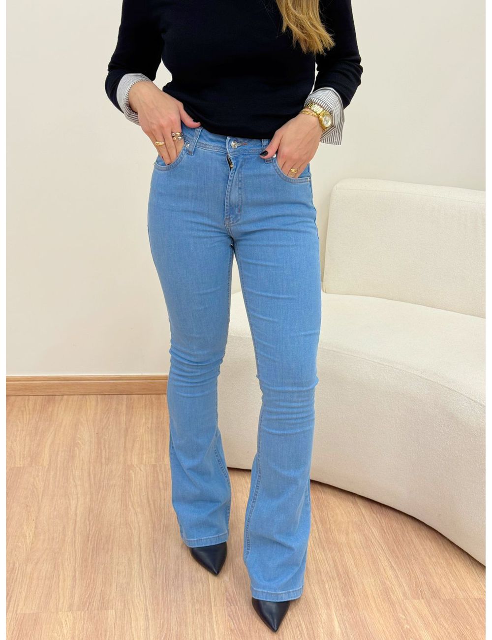 Calça Bootcut Jeans - Ana G Store