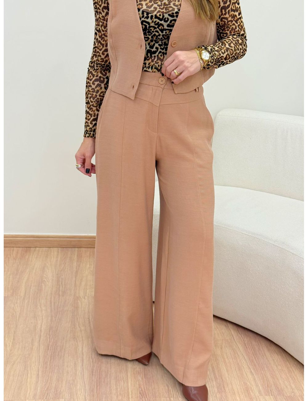 Calça Fenny Bege - Ana G Store