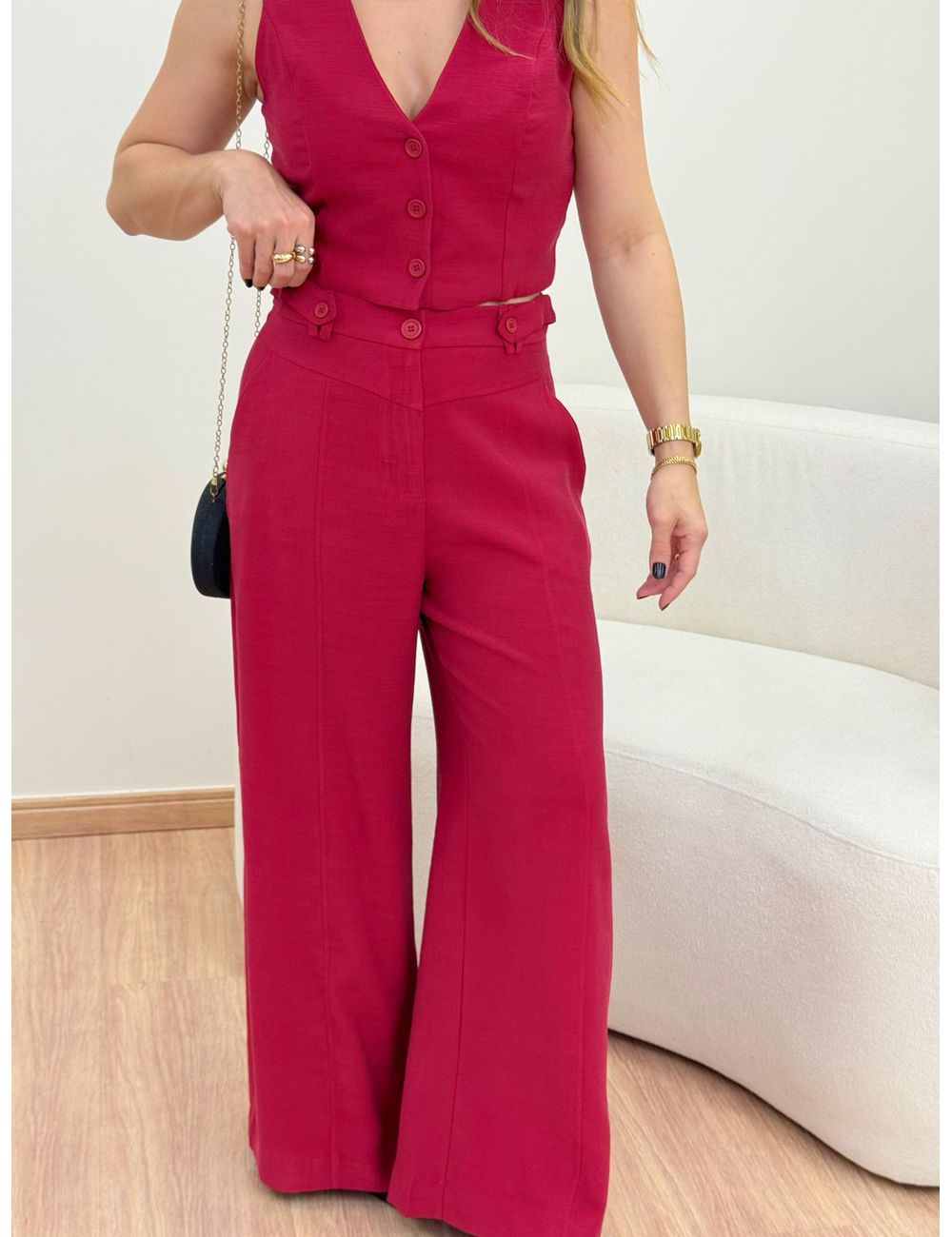 Calça Fenny Cereja - Ana G Store