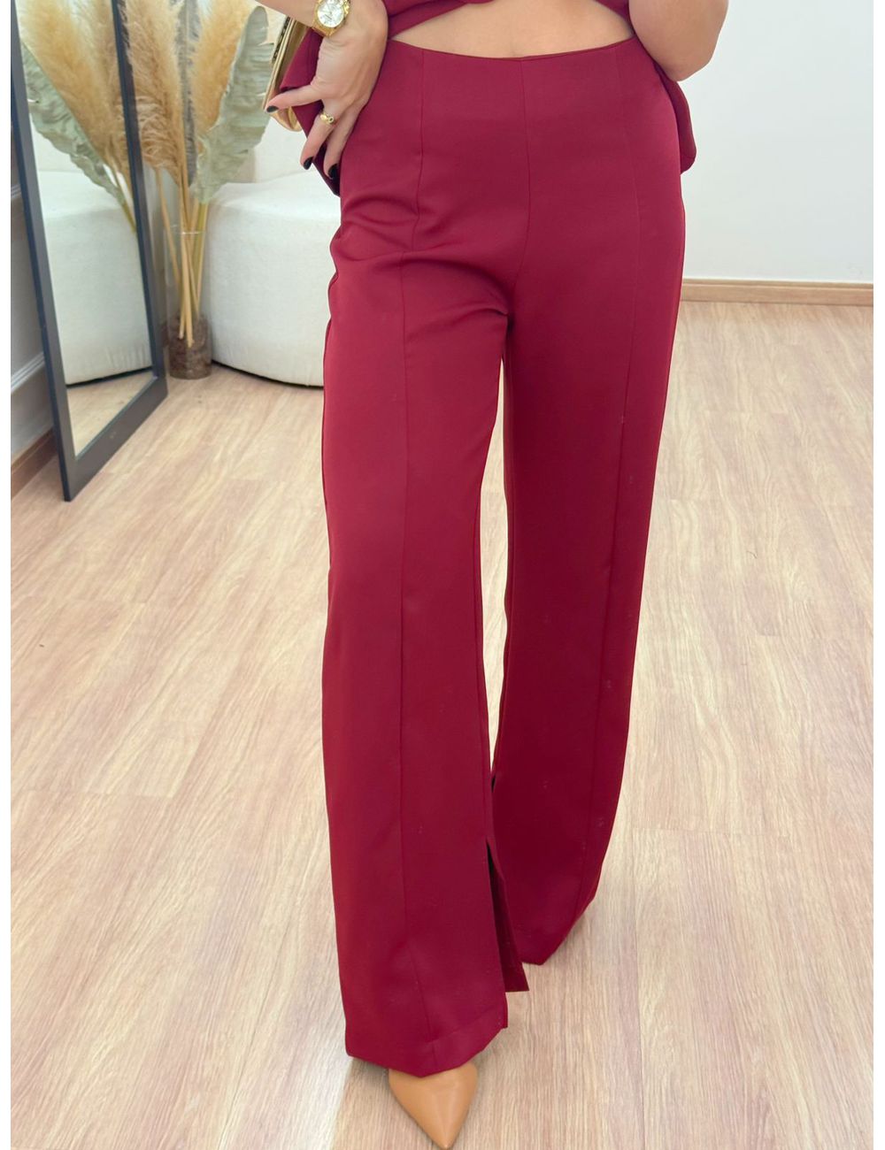 Calça Cléo Cereja - Ana G Store