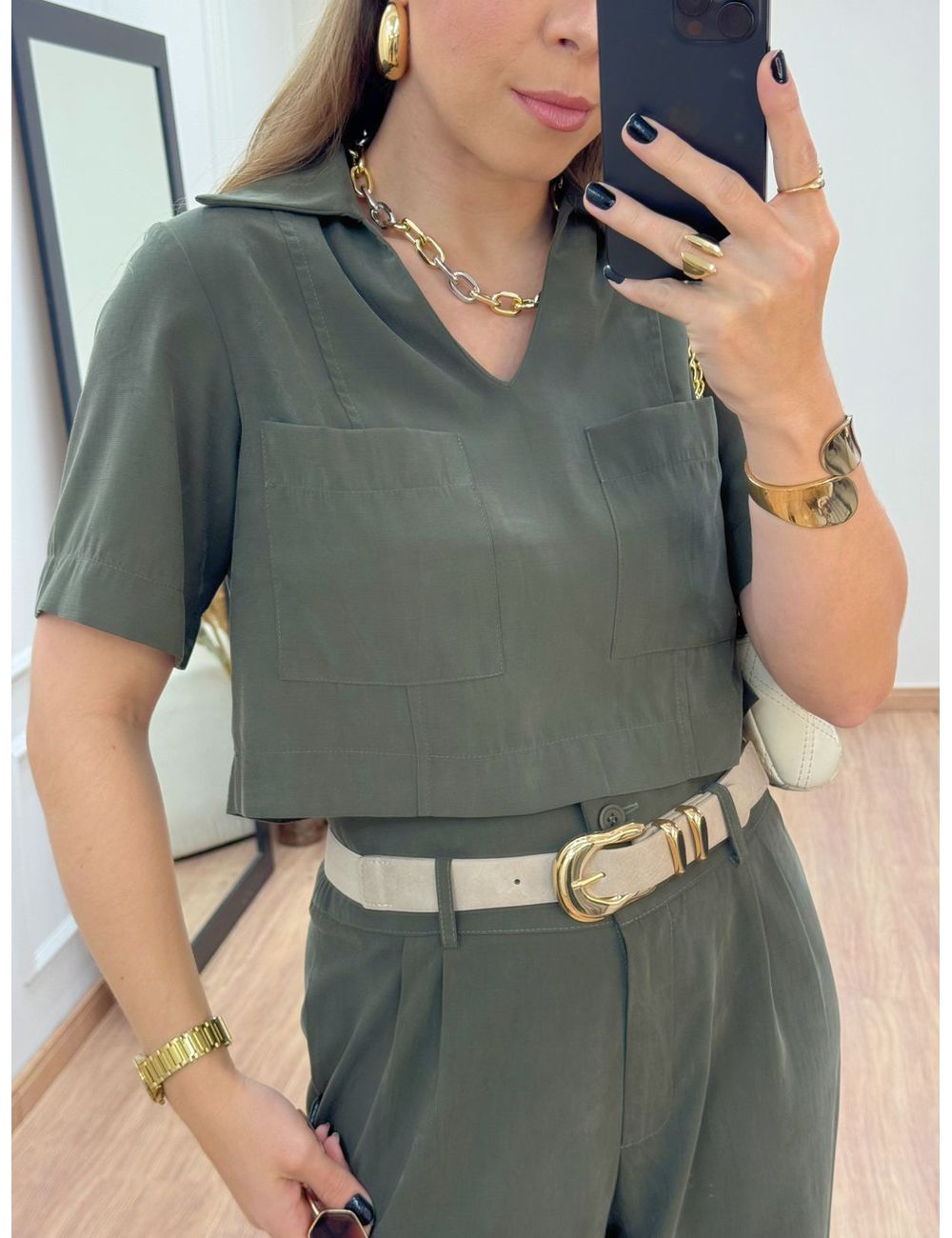 Cropped Verona Verde - Ana G Store