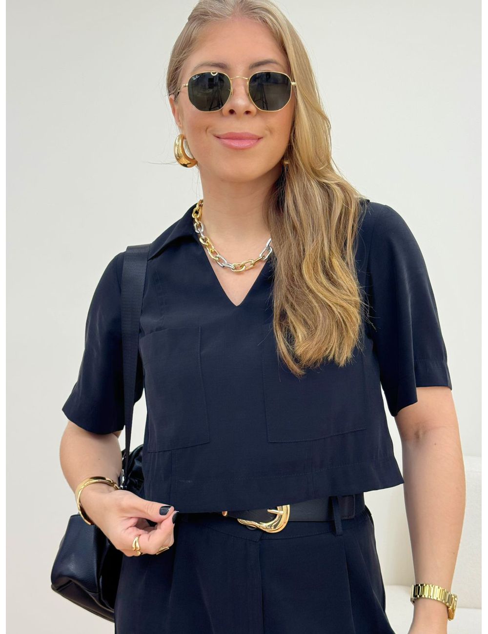 Cropped Verona Preto - Ana G Store