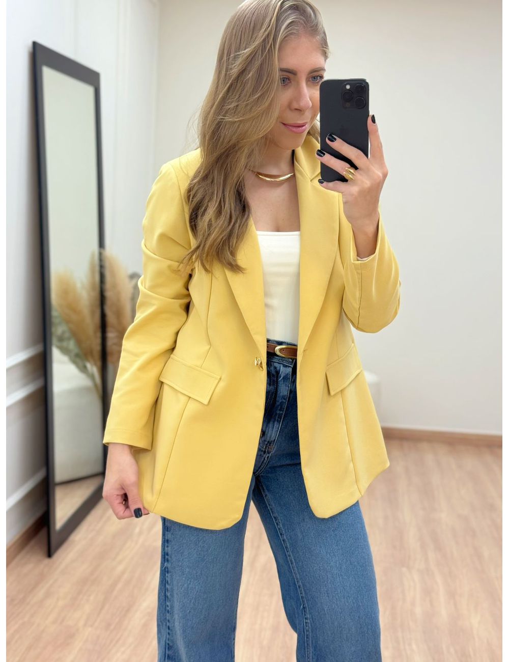 Blazer Sofi Manteiga - Ana G Store