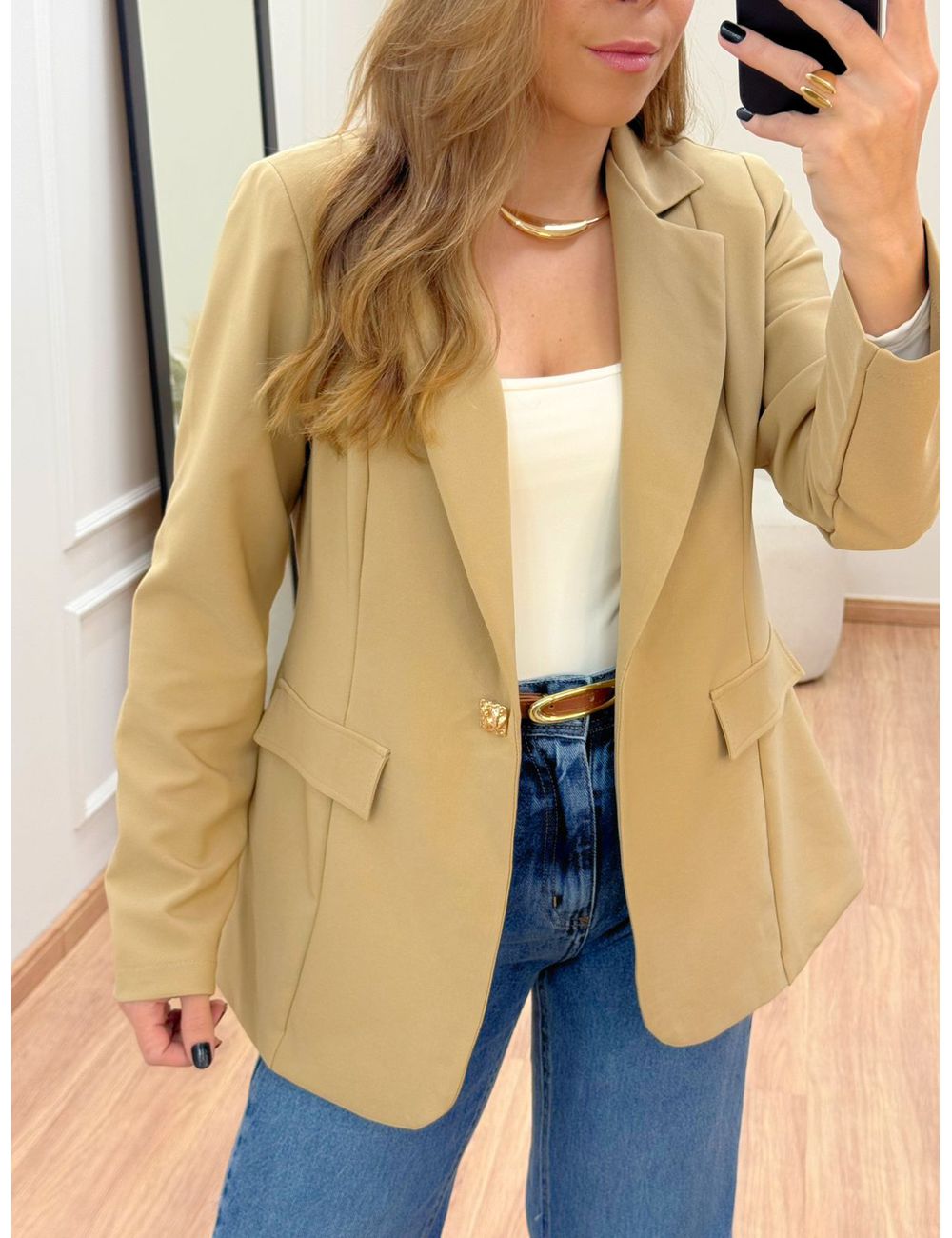 Blazer Sofi Capuccino - Ana G Store