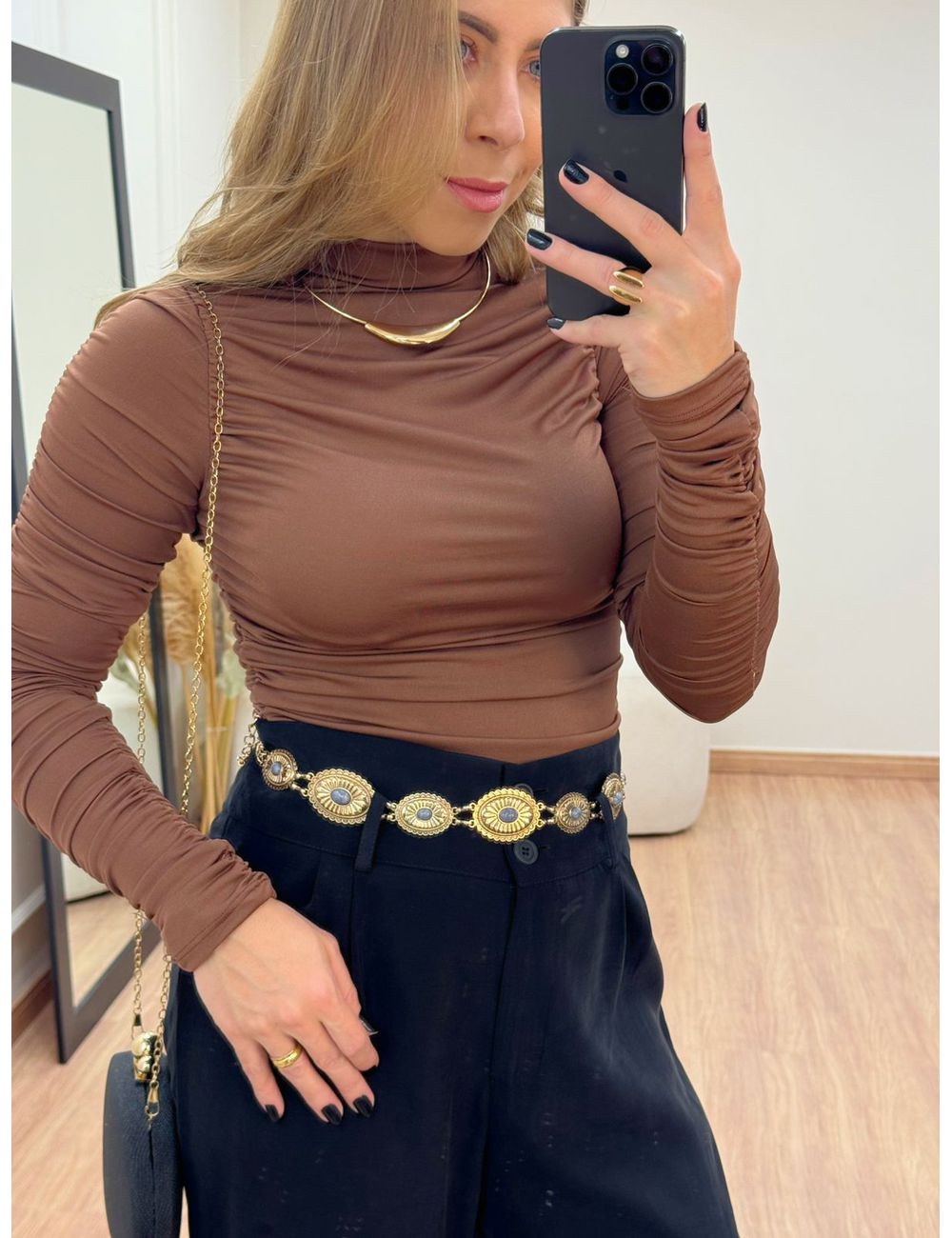 Body Rebeca Marrom - Ana G Store