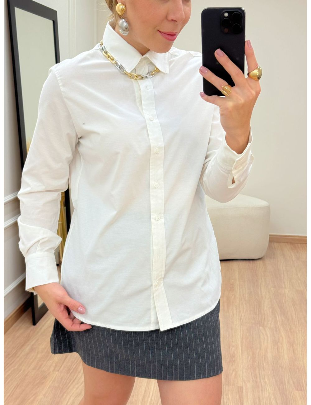 Camisa Soraia Branca - Ana G Store