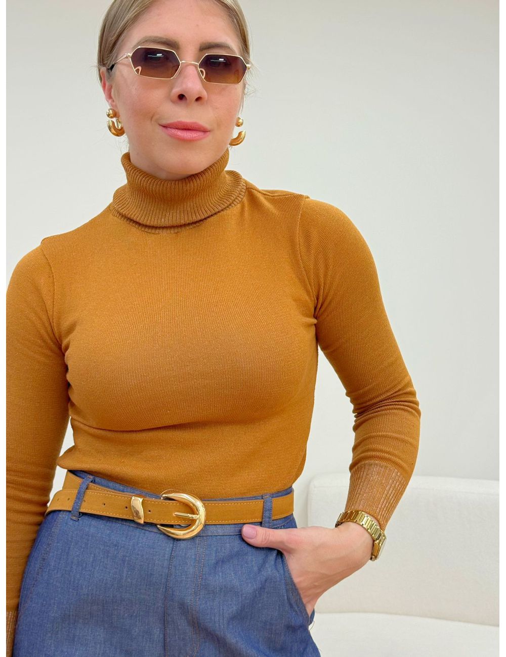 Cacharrel Tricot Caramelo - Ana G Store