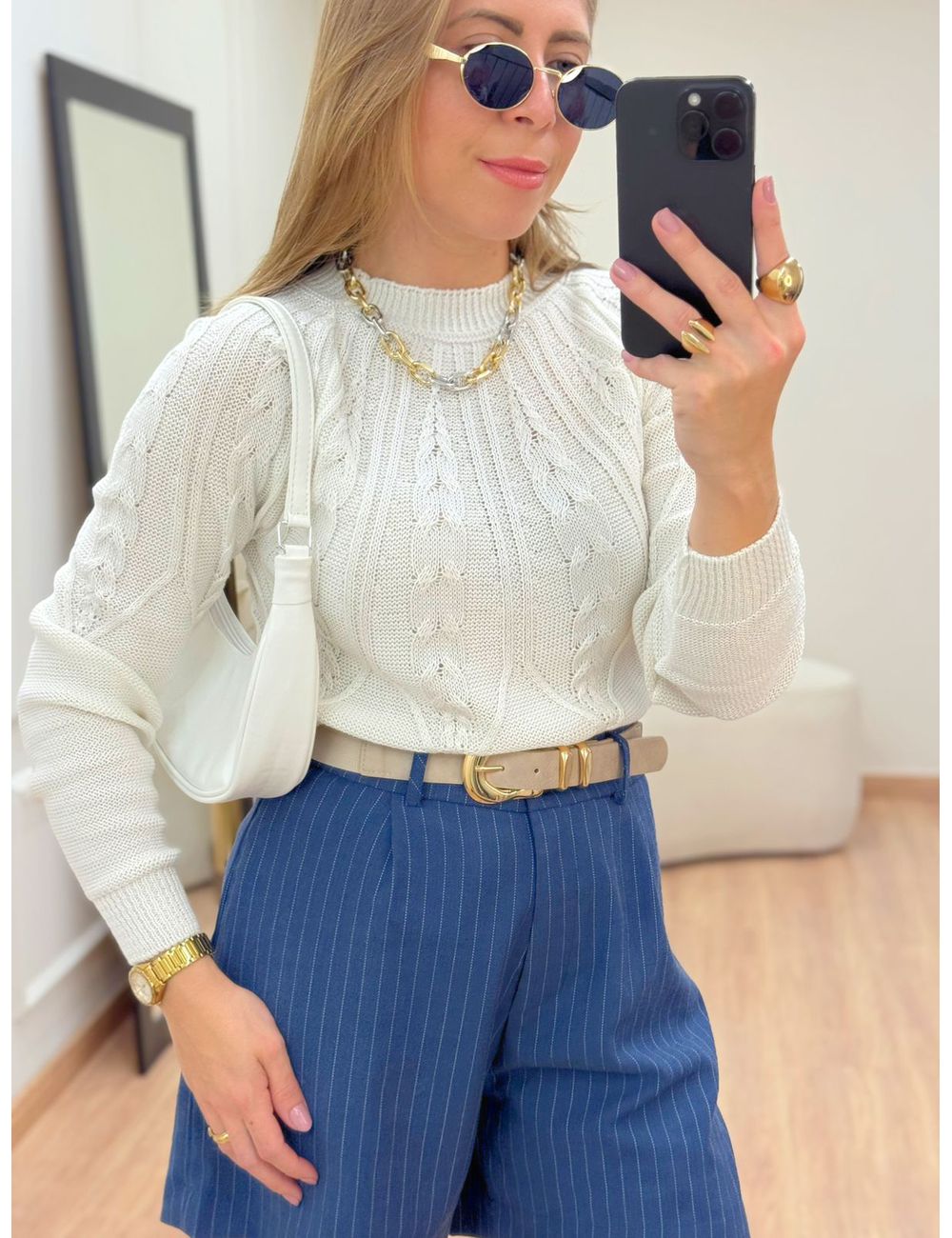 Blusa Ceci Branca - Ana G Store