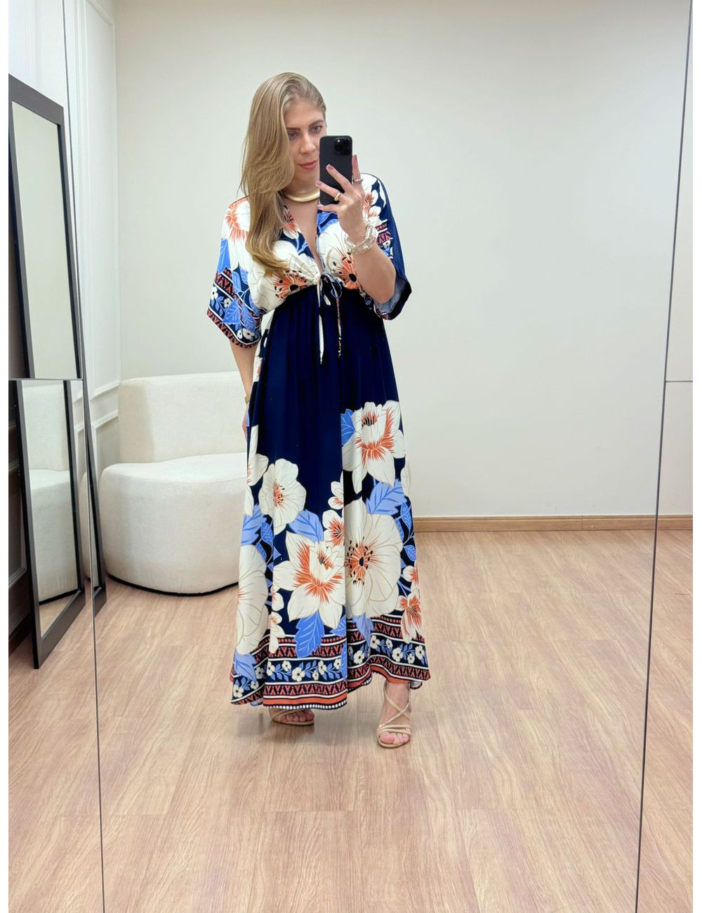 Vestido Glenda Azul - Ana G Store