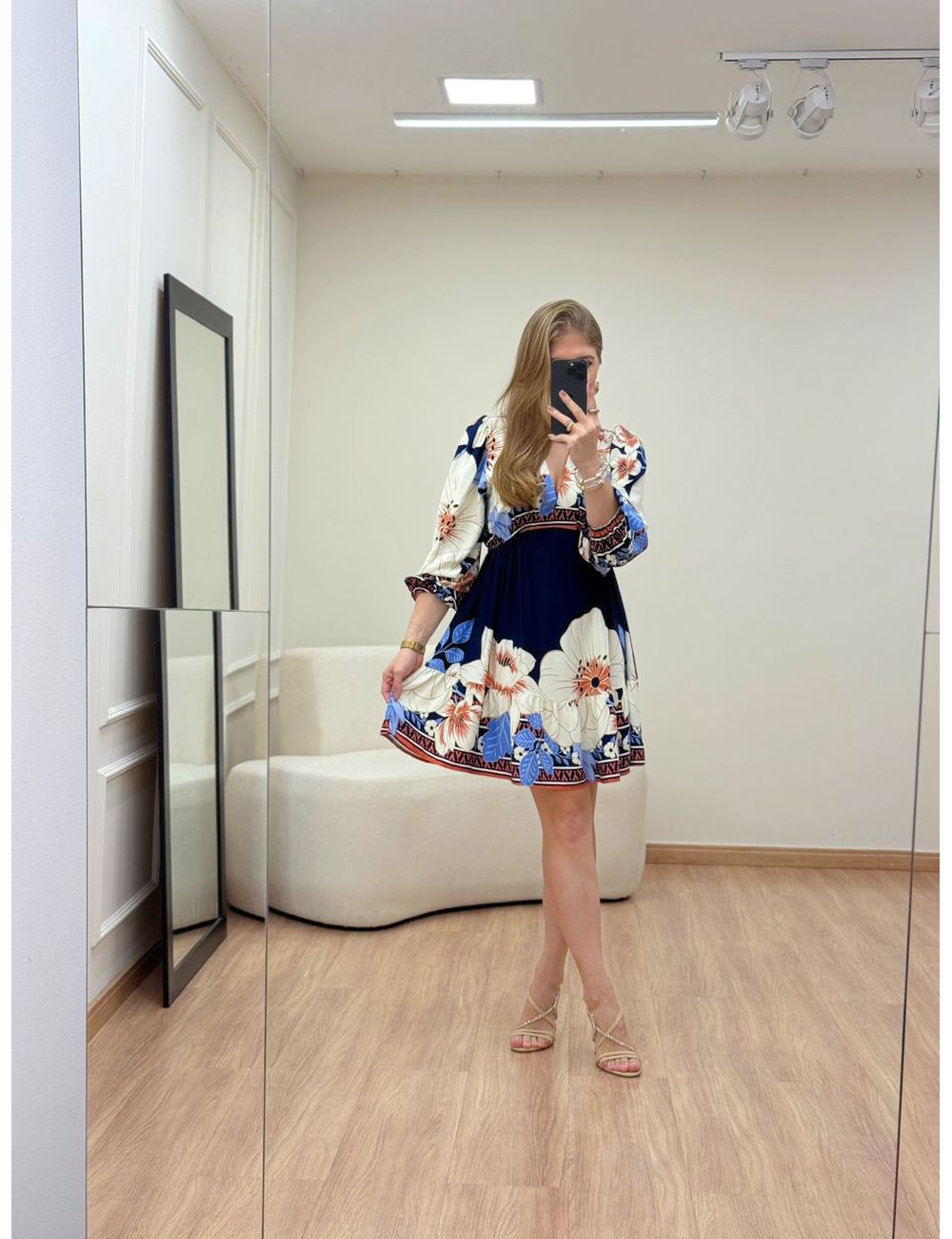 Vestido Glenda Curto Azul - Ana G Store