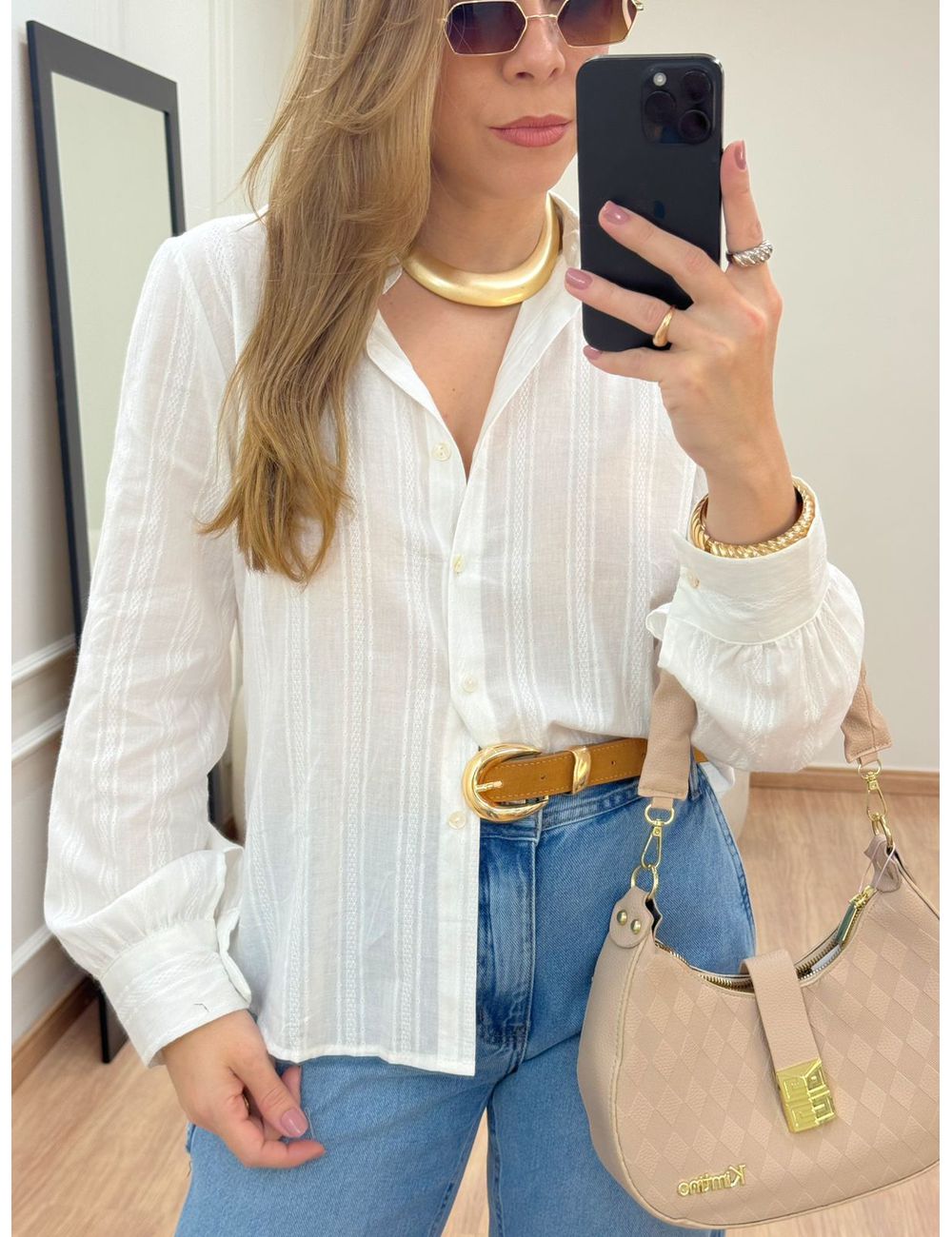 Camisa Francis Branca - Ana G Store