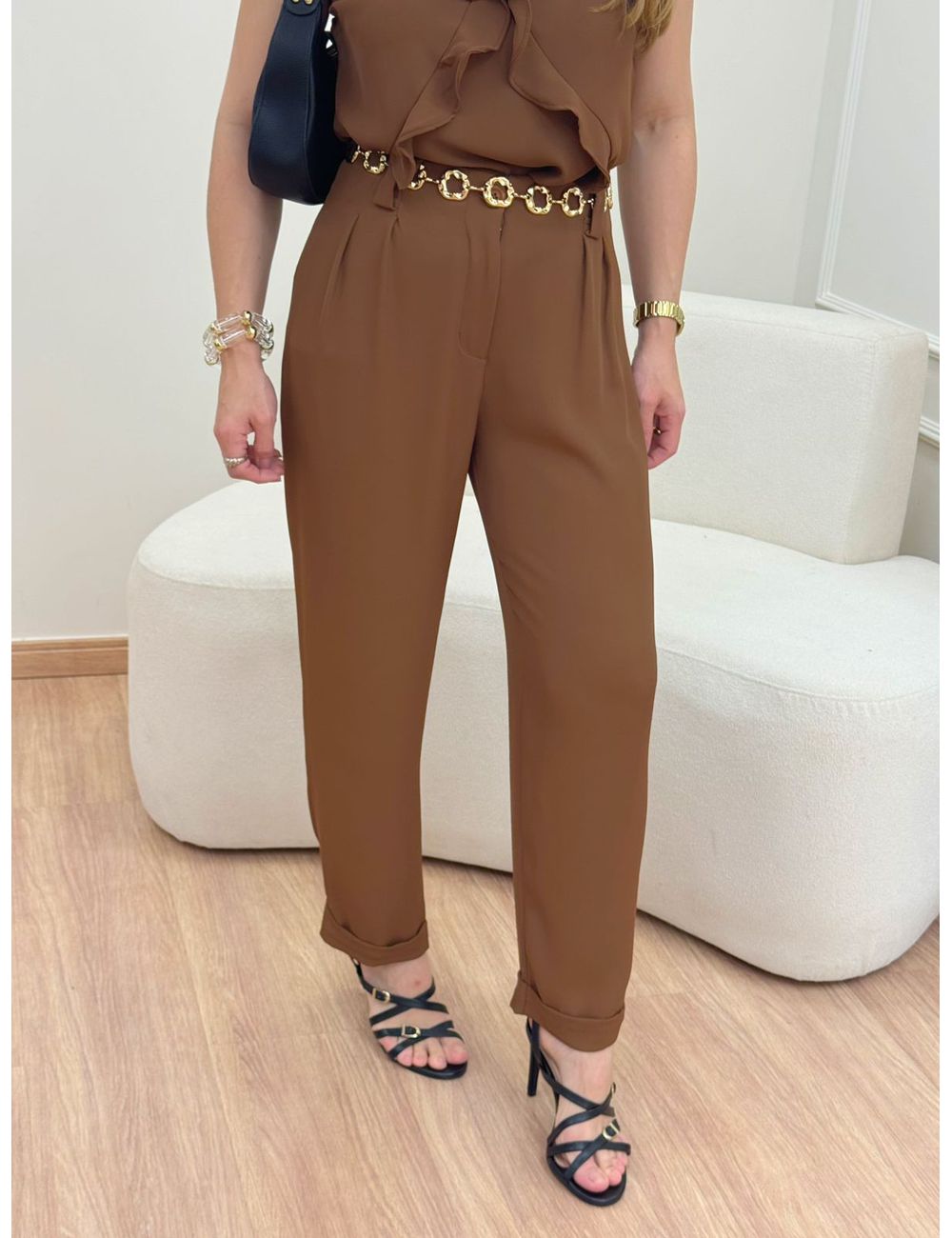 Calça Anelise Marrom - Ana G Store