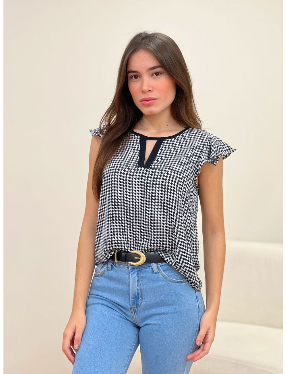Blusa Pied Preta - Ana G Store