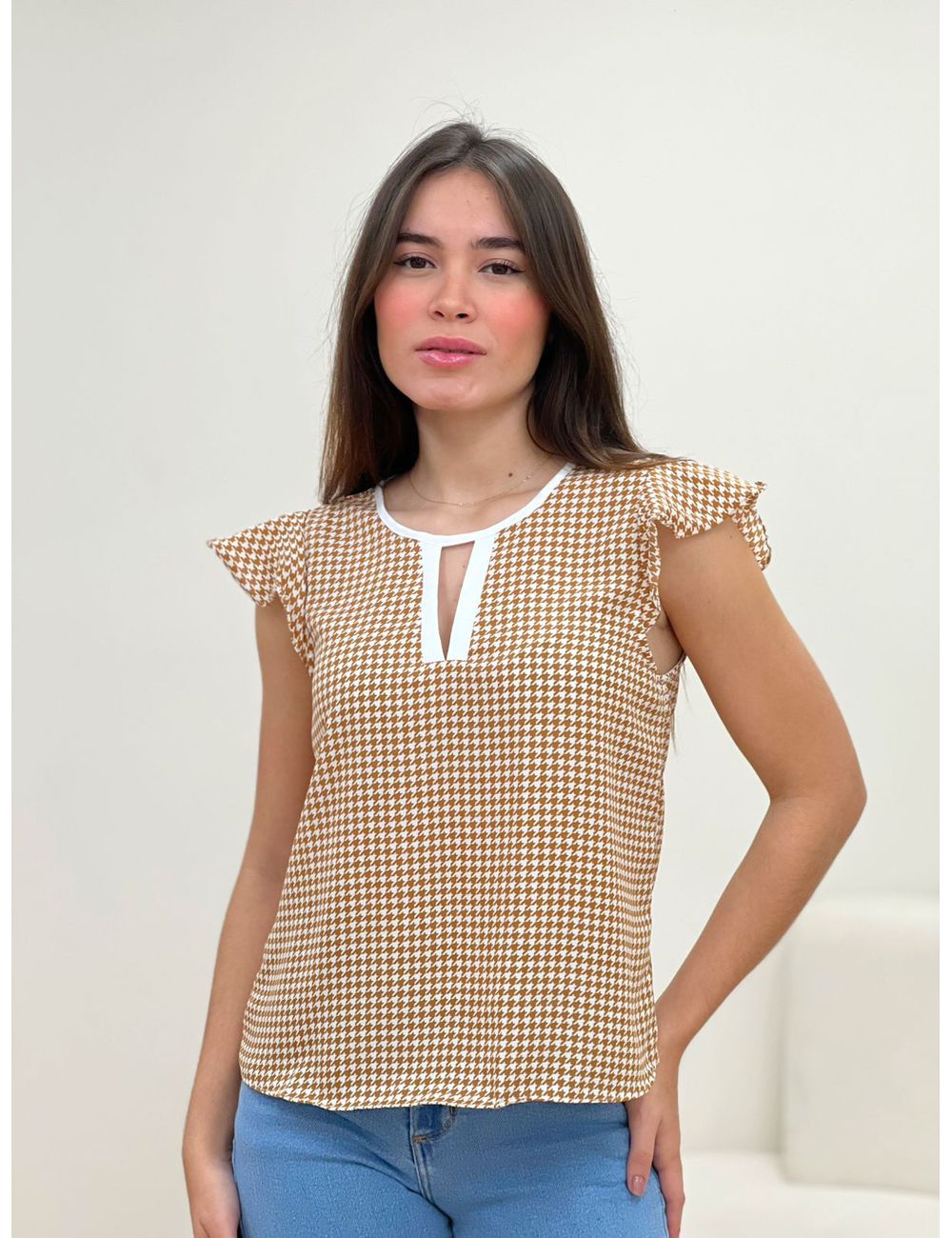 Blusa Pied Bege - Ana G Store