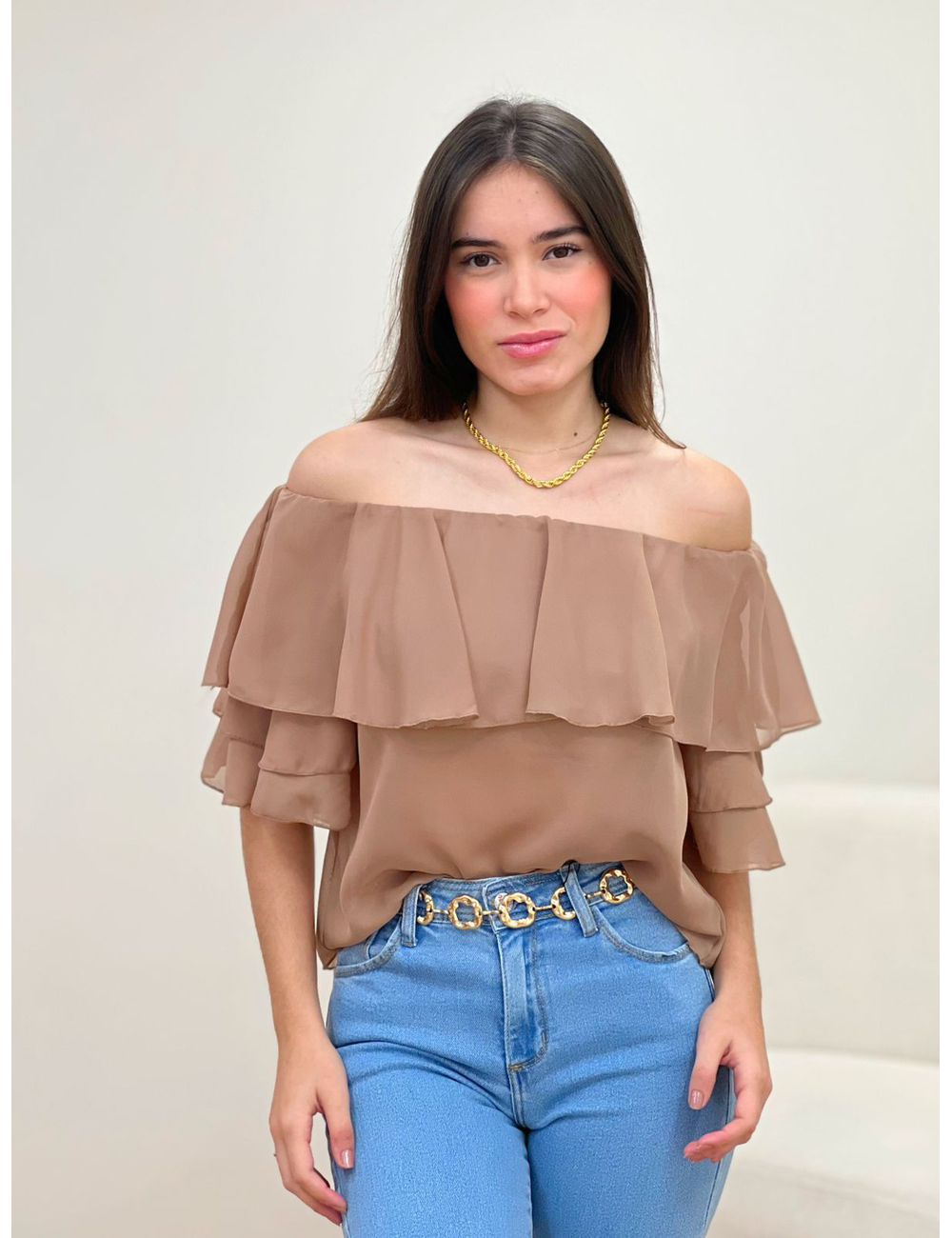 Blusa Ombro A Ombro Fendi - Ana G Store