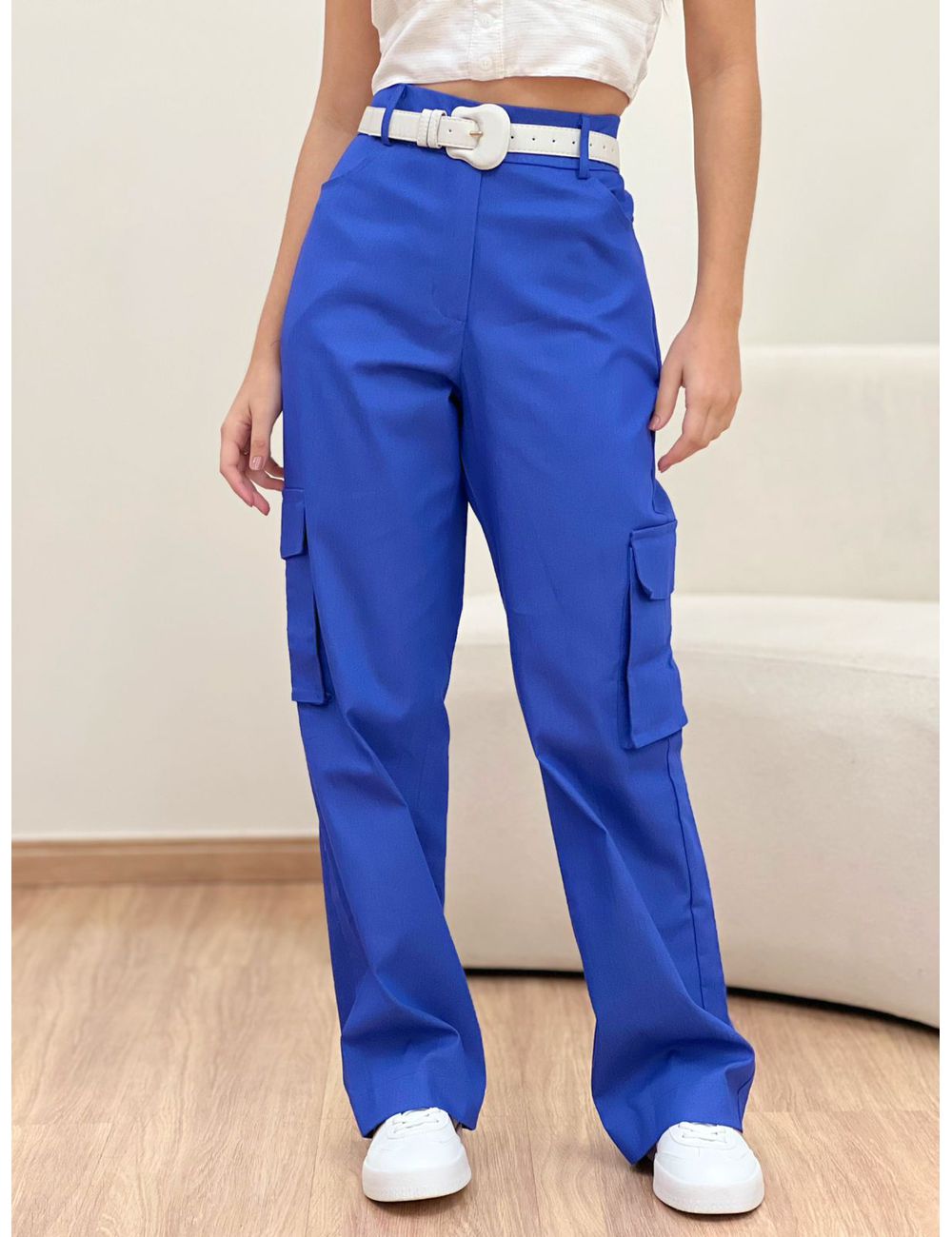 Calça Cargo Azul - Ana G Store
