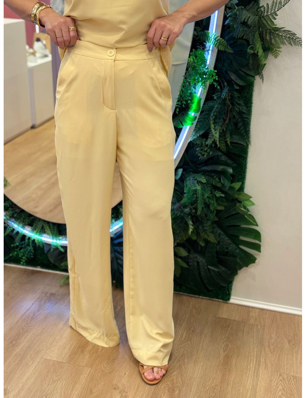 Calça Jade Manteiga - Ana G Store