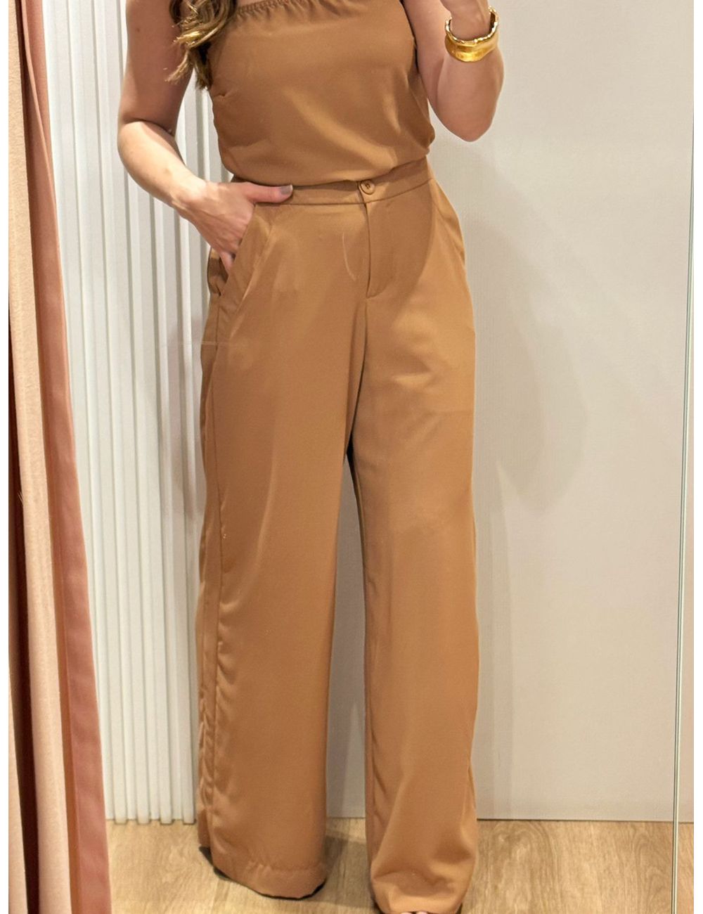 Calça Jade Camel - Ana G Store