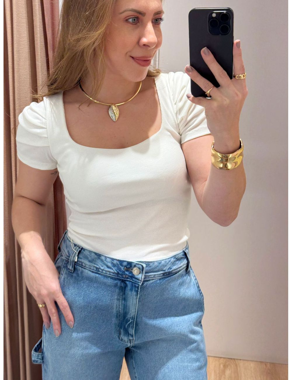 Blusa Willa Off White - Ana G Store