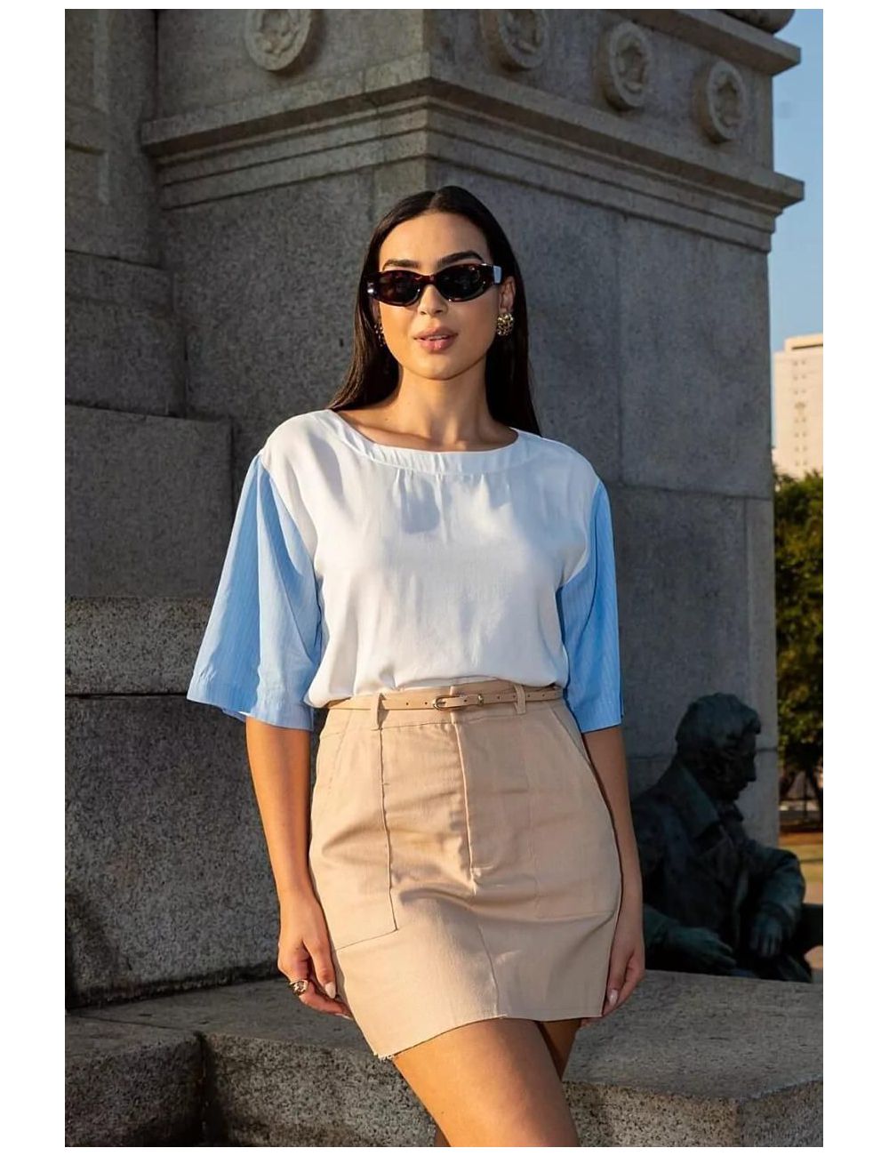 T-shirt Elis Branca - Ana G Store
