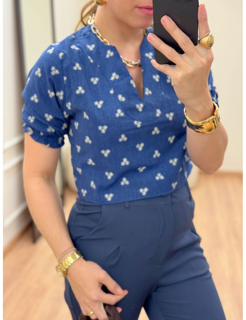 Cropped Vick Azul - Ana G Store