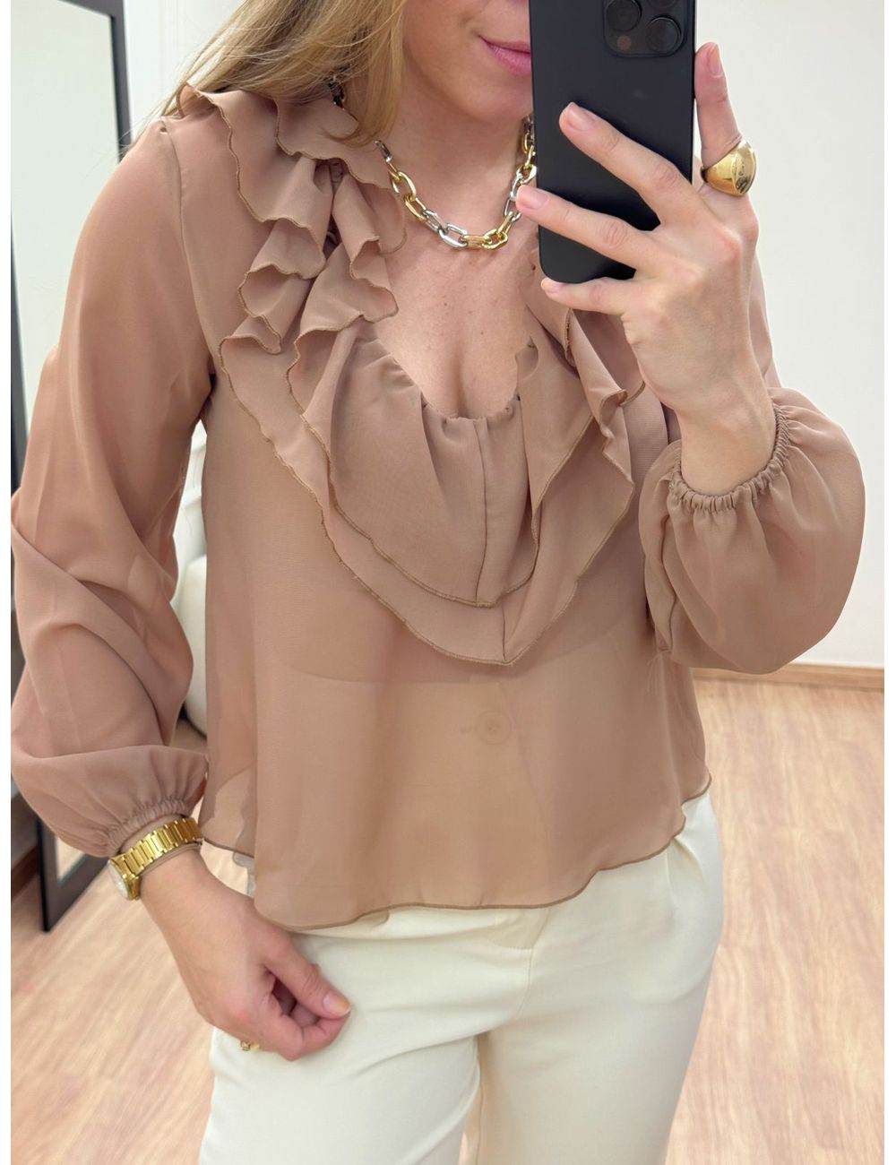 Blusa Ely Camel - Ana G Store